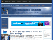 Tablet Screenshot of maths-es.com